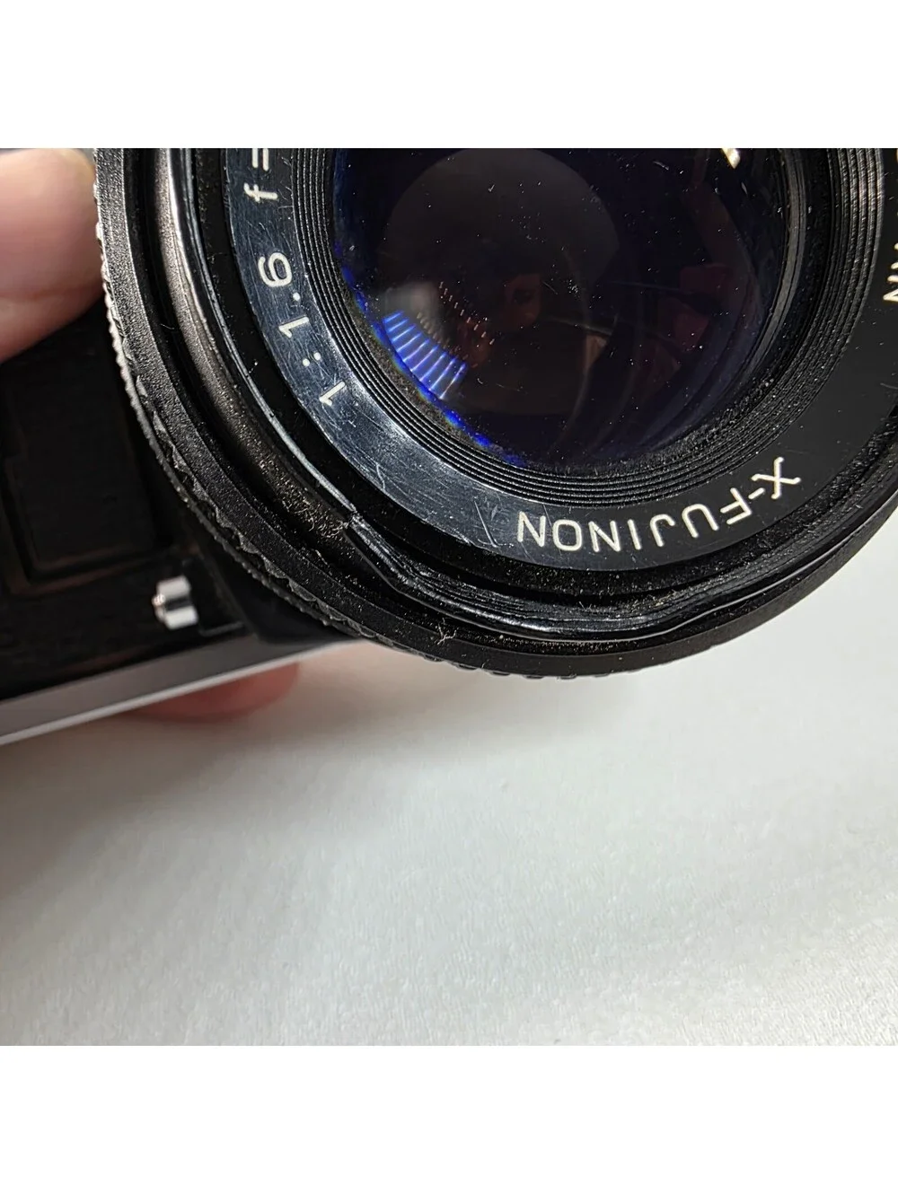 Fujica AX-3 35mm SLR Camera w/ X-Fujinon 50mm f/1.6 DM Lens - Tested Works READ